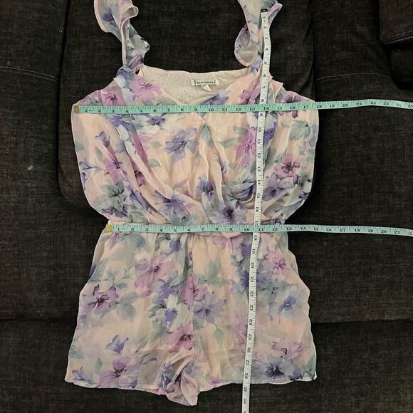 Lucca Couture Pastel Floral Surplus Romper - Picture 9 of 13